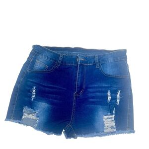 Blue Jean Summer Cut-Out  shorts Size X-Large.